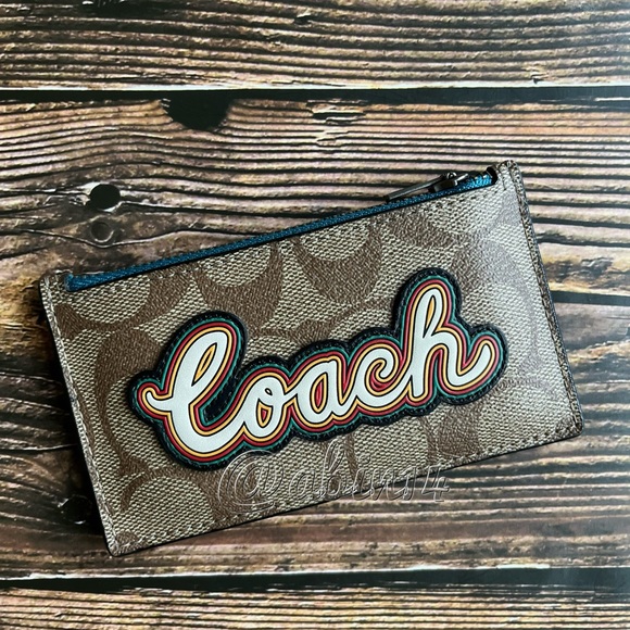 Coach Zip Top Card Case Holder - Picture 4 of 4